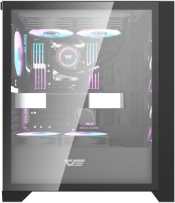 Корпус DARKFLASH DRX70 Glass Black with window (DRX70 GLASS BLACK)