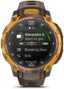 Смарт годинник Garmin Instinct Crossover AMOLED Bronze/Sunburst (010-03398-01)