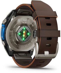  Смарт годинник Garmin D2 Mach 2 - 47 mm Titanium with Oxford Brown Leather Band (010-02904-31)
