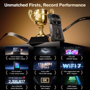 Смартфон Ulefone Armor 28 Ultra Thermal 16/1TB Epic Black (6975326668231)