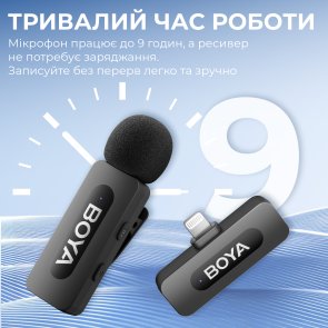 Радіосистема BOYA BY-V1 Lightning Black