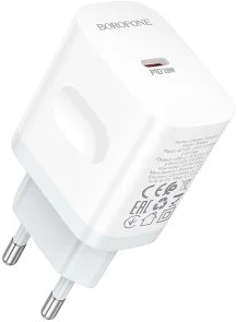Фото: Зарядний пристрій BOROFONE BA99A Breeze PD 20W White (6941991121357) № 6 | KTC