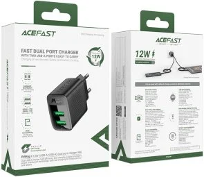Фото: Зарядний пристрій Acefast A86 2.4A Black (6974316283270) № 6 | KTC