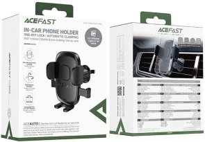 Фото: Кріплення для мобільного телефону Acefast D56 One-Key Lock Black (6974316284710) № 4 | KTC