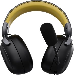 Гарнітура Ajazz AHM08 Max WL/BT Black/Grey/Yellow (AHM08-MAX-BGY)