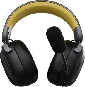 Фото: Гарнітура Ajazz AHM08 Max WL/BT Black/Grey/Yellow (AHM08-MAX-BGY) № 4 | KTC