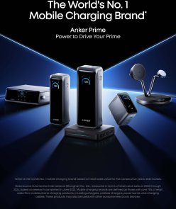 Батарея універсальна Anker Prime 26000mAh, 1xUSB, 2xType-C, PD, 300W, Black