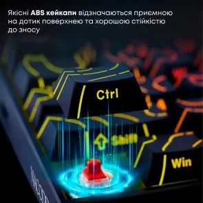 Фото: Клавіатура Ajazz NK68 Red Switch Side Contour USB Black (NK68-R-S-B) № 10 | KTC