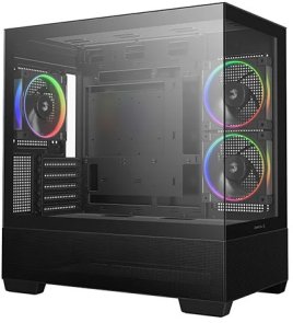 Корпус Deepcool CG380 3F Black with window (R-CG380-BKAGM3-G)