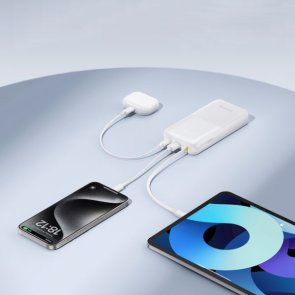 Батарея універсальна Baseus Bipow 2 20000mAh 20W White (P10077101213-01)