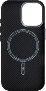 Фото: Чохол ArmorStandart for Apple iPhone 17 - LikeCarbon2 MagCase Kevlar Black (ARM88379) № 2 | KTC