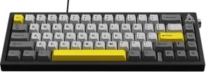 Фото: Клавіатура Ajazz AK650 Moon Yellow Switches ENG/UKR USB Gray/White/Yellow (AK650-MY-GWY) № 2 | KTC