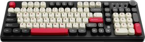 Клавіатура, Ajazz AF98 Plus ENG/UKR USB/WL/BT, Black/White/Red ( Gaming )