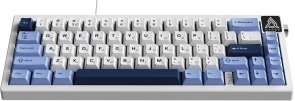 Клавіатура Ajazz AK650 Sea Salt Switches ENG/UKR USB Blue/White/Blue (AK650-SS-BWB)