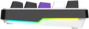 Фото: Клавіатура Hator Hellyberry HK60 Mechanical Linear Wireless/BT White/Violet (HK60 wireless) № 3 | KTC