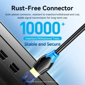 Фото: Кабель Vention v2.0 4K HDMI / HDMI 0.75m Black (AACBE) № 14 | KTC