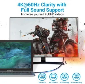 Фото: Кабель Vention v2.0 Type-C / HDMI 2m Black (CRBBH) № 2 | KTC