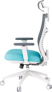 Крісло OfficePro Balance OC550-W-DG-BL White/Dark Gray/Blue