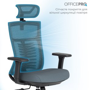 Крісло OfficePro Balance OC550-B-DG-DG Black/Dark Gray