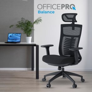 Крісло OfficePro Balance OC550-B-B-B Black