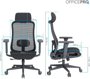 Крісло OfficePro Wave OC670 Black (OC670-B-B-B)