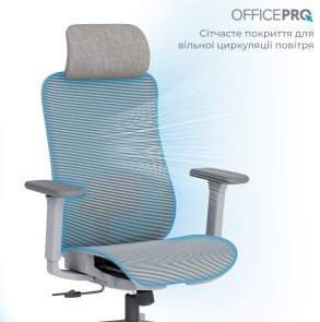 Крісло OfficePro Wave OC670 Gray (OC670-G-G-G)