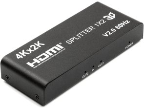 Сплітер PowerPlant HDMI 1x2 V2.0, 3D, 4K / 60hz (HDSP2-V2.0)