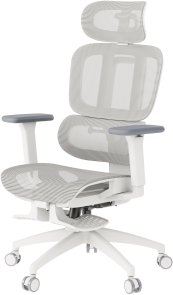 Крісло OfficePro Skyline Footrest OC750 White/Light Gray (OC750-W-LG-LG)