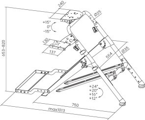 Кокпіт з кріпленням для керма GamePro RS033