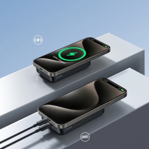 Батарея універсальна JoyRoom Magnetic Wireless JR-W020 10000mAh 20W Black (6941237118455)