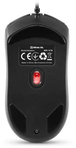 Фото: Миша Real-EL RM-515 USB Black (EL123200059) № 8 | KTC