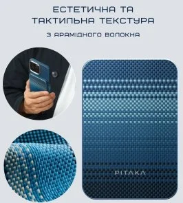 Фото: Батарея універсальна Pitaka Aramid Fiber Magnetic Qi2 5000mAh 15W Moonrise (PBQ2403) № 6 | KTC