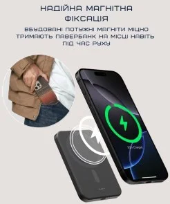 Фото: Батарея універсальна Pitaka Aramid Fiber Magnetic Qi2 5000mAh 15W Sunset (PBQ2402) № 8 | KTC