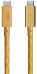 Кабель Native Union Belt Pro 240W Type-C / Type-C 2.4m Kraft (BELT-PRO2-KFT-NP)