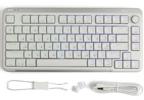 Клавіатура компактна KZZI I75 Red Switch WL/BT/USB Grey (6977534870635)