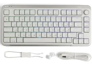 Фото: Клавіатура KZZI I75 Red Switch WL/BT/USB Grey (6977534870635) № 5 | KTC