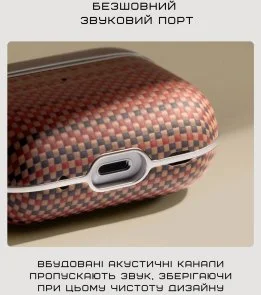 Фото: Чохол Pitaka for Airpods 4th Gen - Aramid Fiber Magnetic Sunset (APM2405) № 5 | KTC