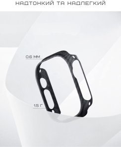 Чохол Pitaka for Apple Watch 10 46mm - Air Black/Grey