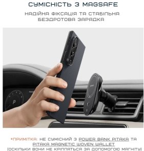 Чохол-накладка Pitaka для Samsung Fold 7 - Ultra-Slim Twill Black/Grey