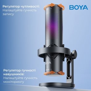 Мікрофон Boya K9 RGB Black