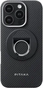Фото: Тримач Popsocket Pitaka MagEZ Grip 3 Twill 600D Black/Grey № 4 | KTC