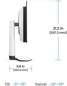 Фото: Монітор BenQ EX271UZ White (9H.LP2LA.TBE) - 26.5" OLED / 3840×2160 / 240 Гц / AMD FreeSync Premium Pro / HAS № 13 | KTC
