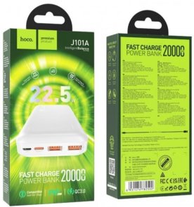 Батарея універсальна Hoco J101A 20000mAh 22.5W White (6931474782502)