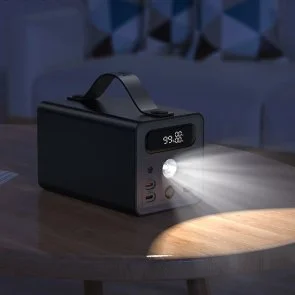 Фото: Батарея універсальна Hoco J138 Distant 60000mAh 22.5W Black with flashlight (6942007638524) № 6 | KTC