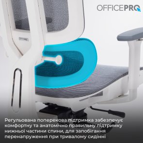 Крісло OfficePro Skyline OC680 White/Dark Gray (OC680-W-DG-DG)