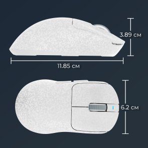 Миша Ajazz AJ199 Max WL/BT/USB White (AJ199-MAX-W)