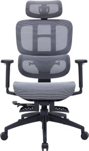 Крісло OfficePro Skyline Footrest OC750 Black/Dark Gray (OC750-B-DG-DG)