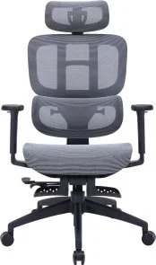 Фото: Крісло OfficePro Skyline Footrest OC750 Black/Dark Gray (OC750-B-DG-DG) № 3 | KTC