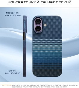 Чохол Pitaka for Apple iPhone 17 - Ultra-Slim Moonrise (KI1703)