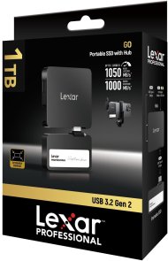 Зовнішній SSD-накопичувач Lexar Professional Go SL400 1TB Black (LSL400S001T-RNBNG)